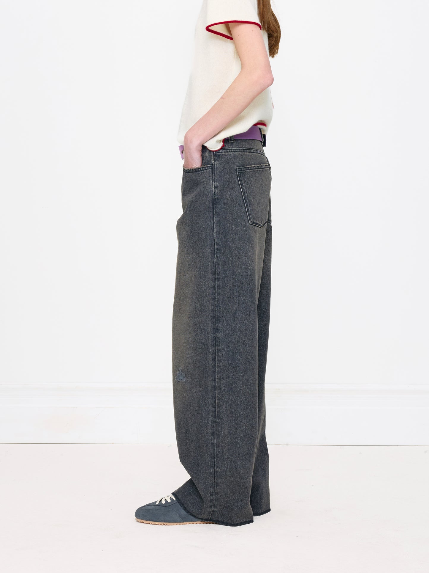 NOISE GREY STRAIGHT UNISEX JEAN