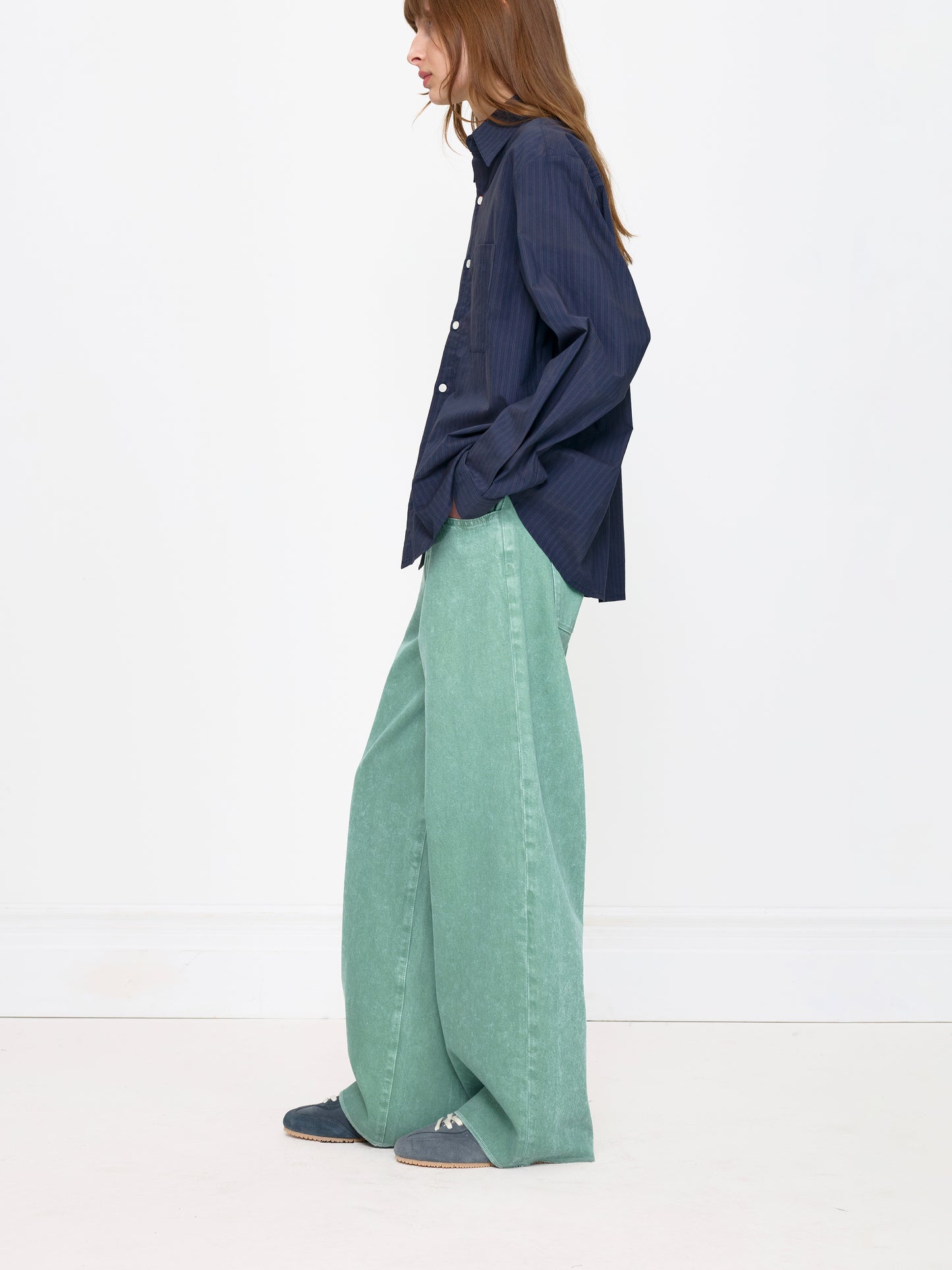 GREEN ACID STRAIGHT UNISEX JEAN