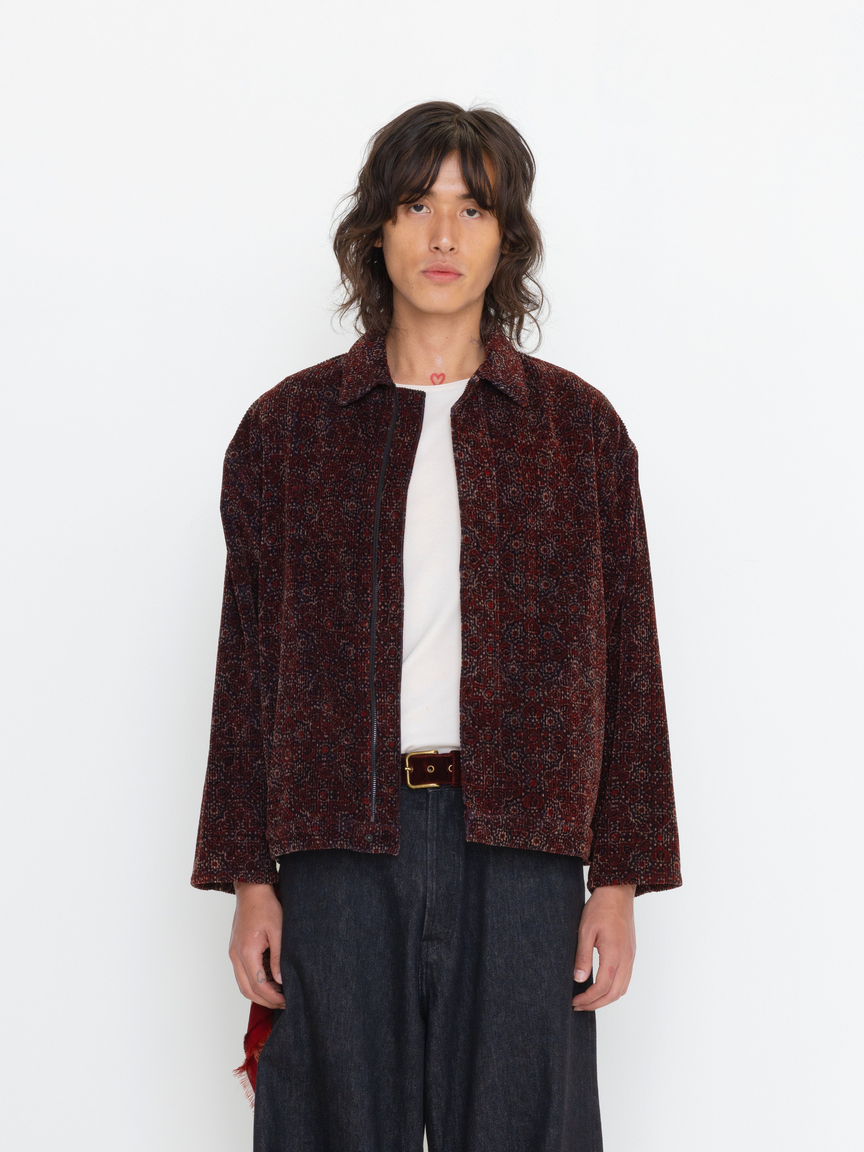 HAND BLOCK PRINTED UNISEX JACKET – TONE DEAF STUDIOS